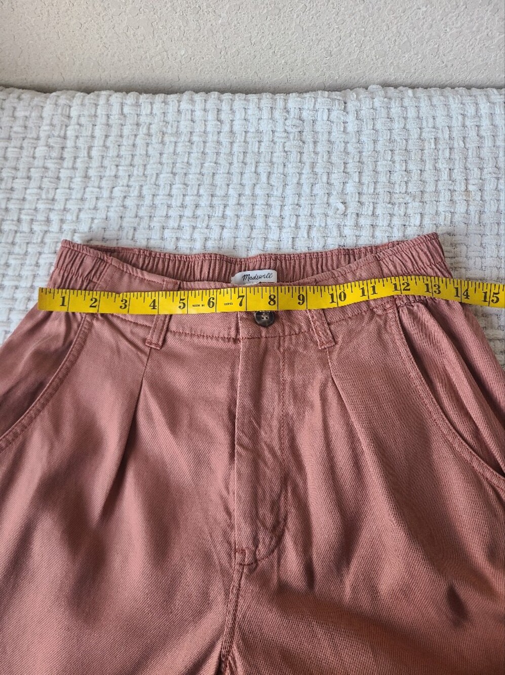 Madewell The Neale Straight-Leg Pant in Drapeweave Women's Size 4 - Picture 10 of 15